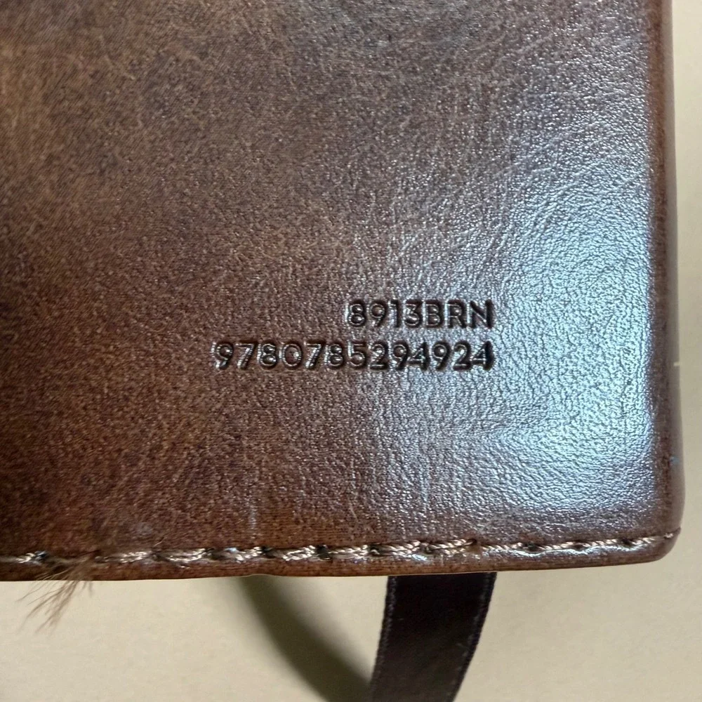 Thomas Nelson KJV Word Study Reference Bible Brown Leathersoft Indexed 2023